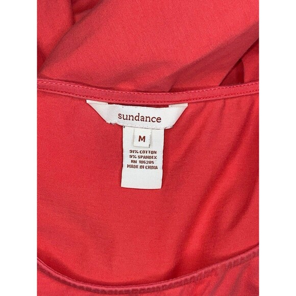 Sundance Crossover Sleeveless Blouse Womens MED Peach Draped Front Tank Top Boho - Picture 6 of 6